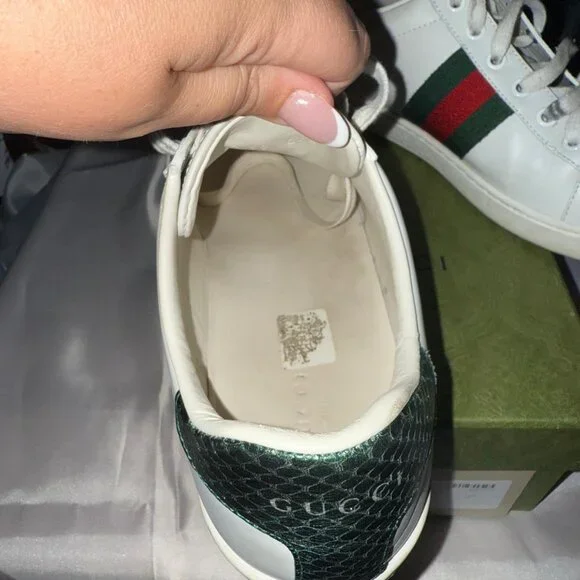 Gucci Ace Bee Sneakers Size 10W